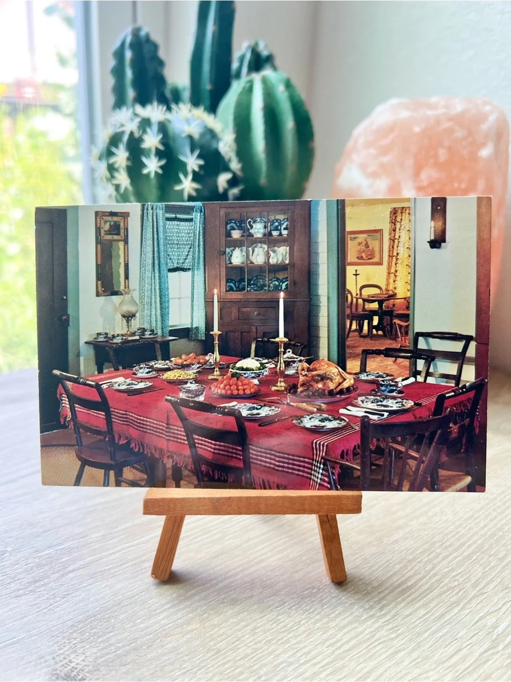 John Deere Historic Site Postcard Grand Detour IL Thanksgiving Dining Unposted